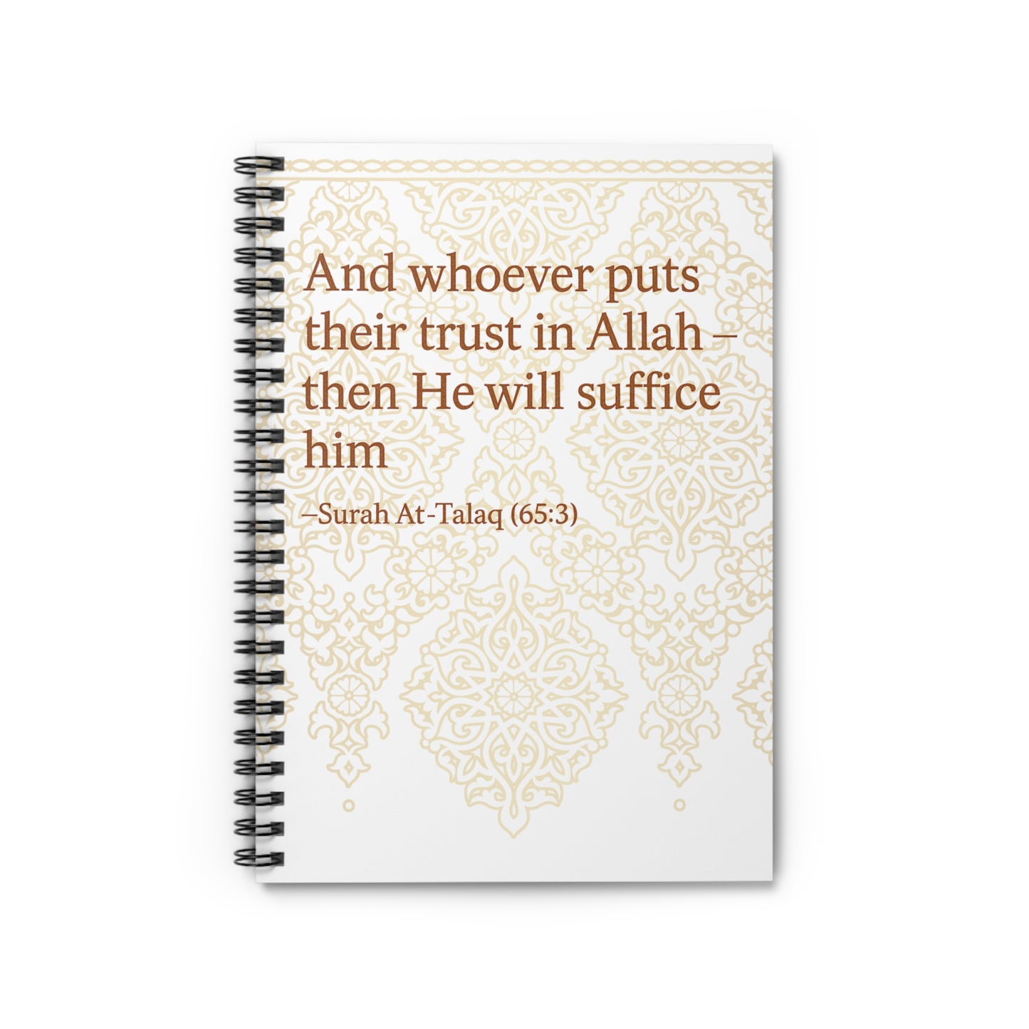 Inspirational Spiral Notebook, Islamic Quotes, Ruled Journal, Gift for Students, Eid Mubarak, Daily Planner