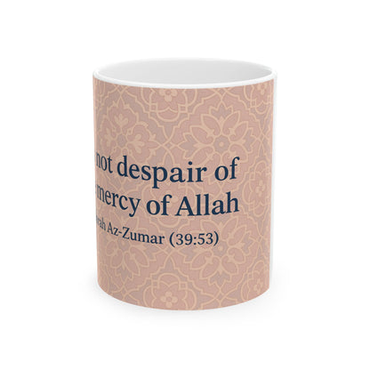 Faith-Inspired Ceramic Mug - Gratitude Gift for Friends, Home, Office, Ramadan, Islamic Decor, Inspirational Quote