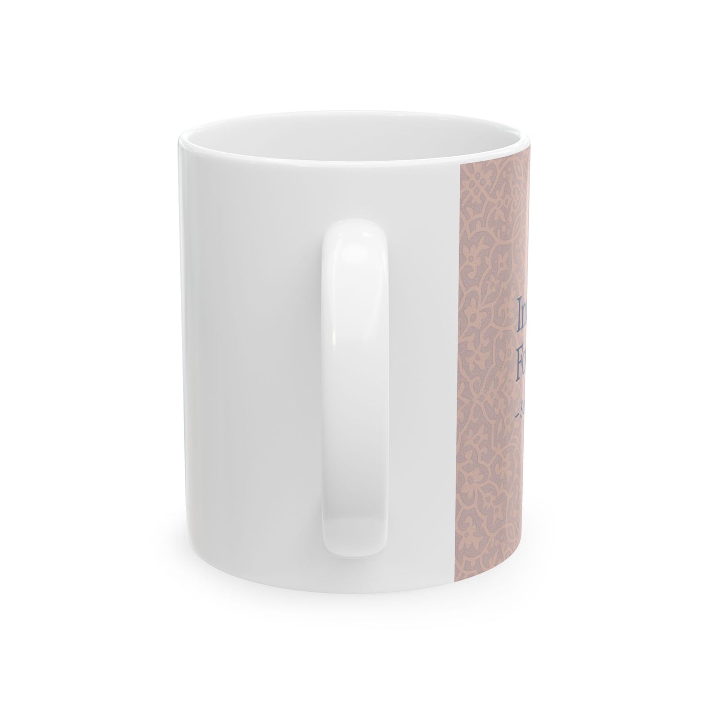 Islamic Blue Ceramic Mug, Inspirational Gift, Coffee Cup, Ramadan Decor, Faith-Based Mug, Motivational Drinkware