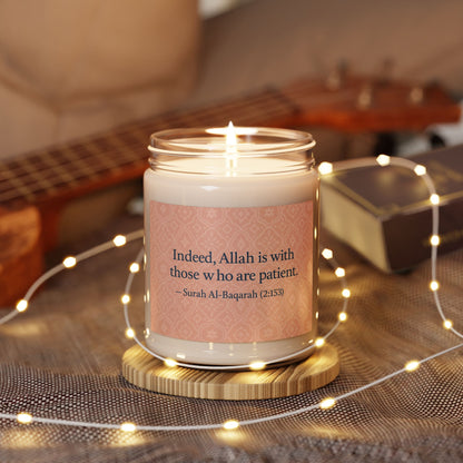 Relaxing Scented Candle | 9oz Soy Candle with Motivational Quote | Aromatherapy Gift for Home Decor, Self-Care, Meditation, Relaxation