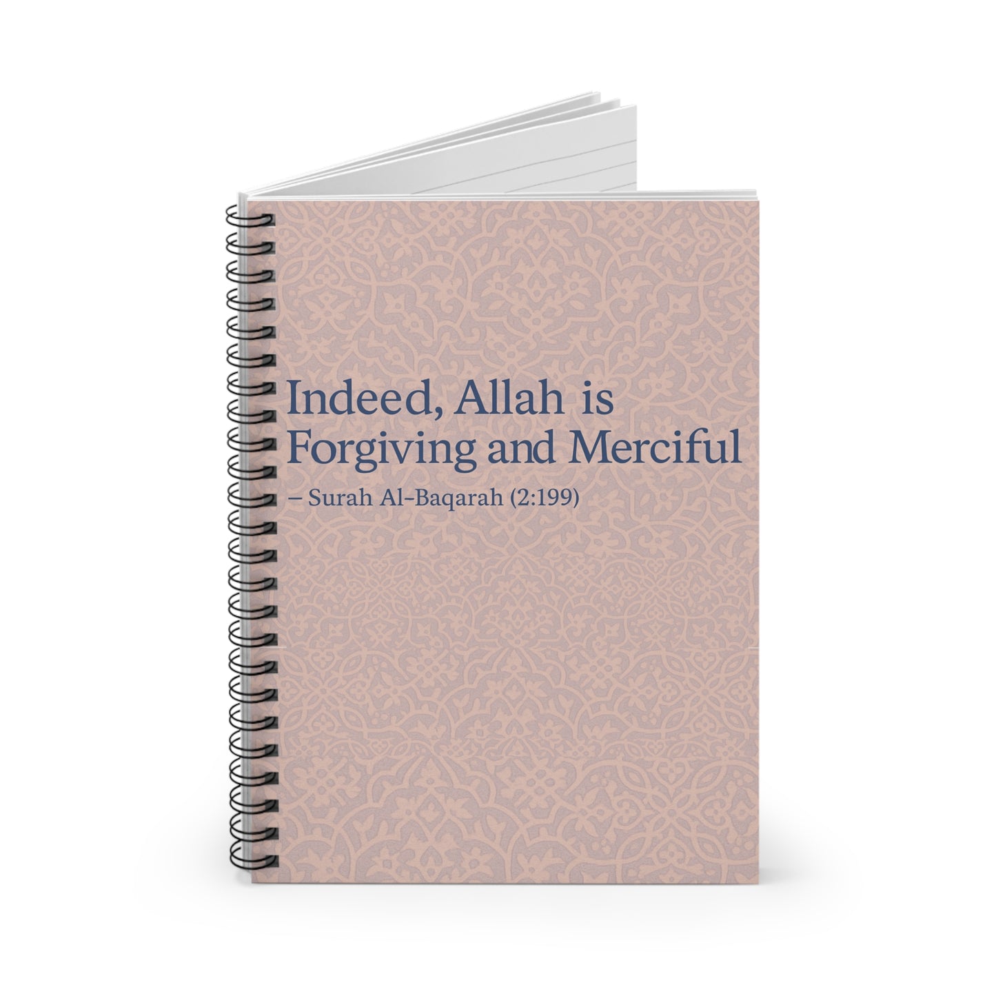 Inspirational Spiral Notebook - Surah At-Talaq Design, Journal, Gift for Students, Islamic Notebook