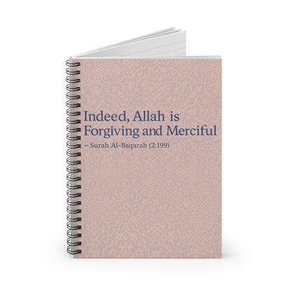 Inspirational Spiral Notebook - Surah At-Talaq Design, Journal, Gift for Students, Islamic Notebook