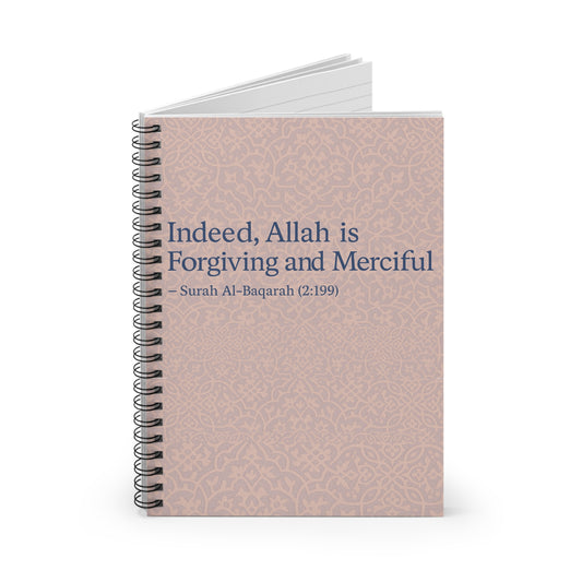 Inspirational Spiral Notebook - Surah At-Talaq Design, Journal, Gift for Students, Islamic Notebook
