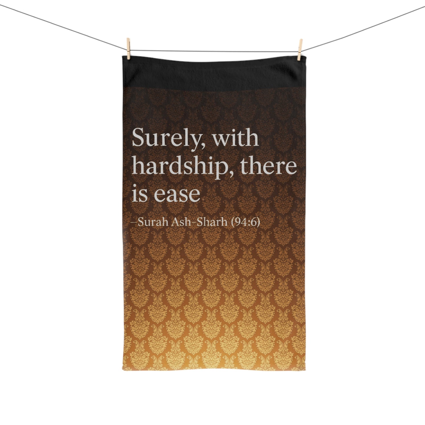 Inspirational Hand Towel - Prayer Reminder, Home Decor, Kitchen Towel, Gift for Spirituality, Eid Decor, Ramadan