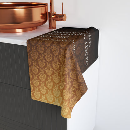 Inspirational Hand Towel - Prayer Reminder, Home Decor, Kitchen Towel, Gift for Spirituality, Eid Decor, Ramadan