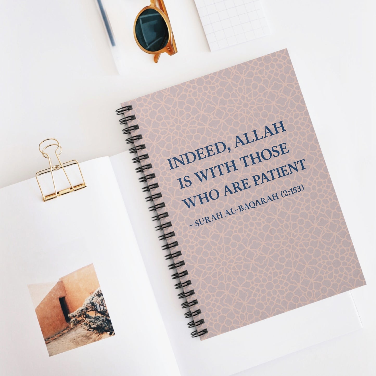 Inspirational Spiral Notebook - Ruled Line, Motivational Journal, Islamic Prayer Journal, Gift for Students, Faith-Based Writing, [...]