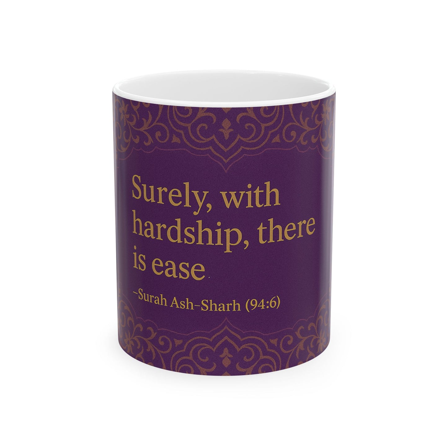Inspirational Ceramic Mug - Coffee Cup with Verses, Perfect Gift for Friends, Home & Office Décor, Cozy Drinkware, Motivational Reminder