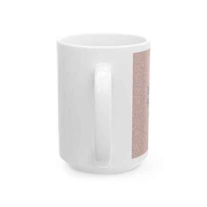 Islamic Blue Ceramic Mug, Inspirational Gift, Coffee Cup, Ramadan Decor, Faith-Based Mug, Motivational Drinkware