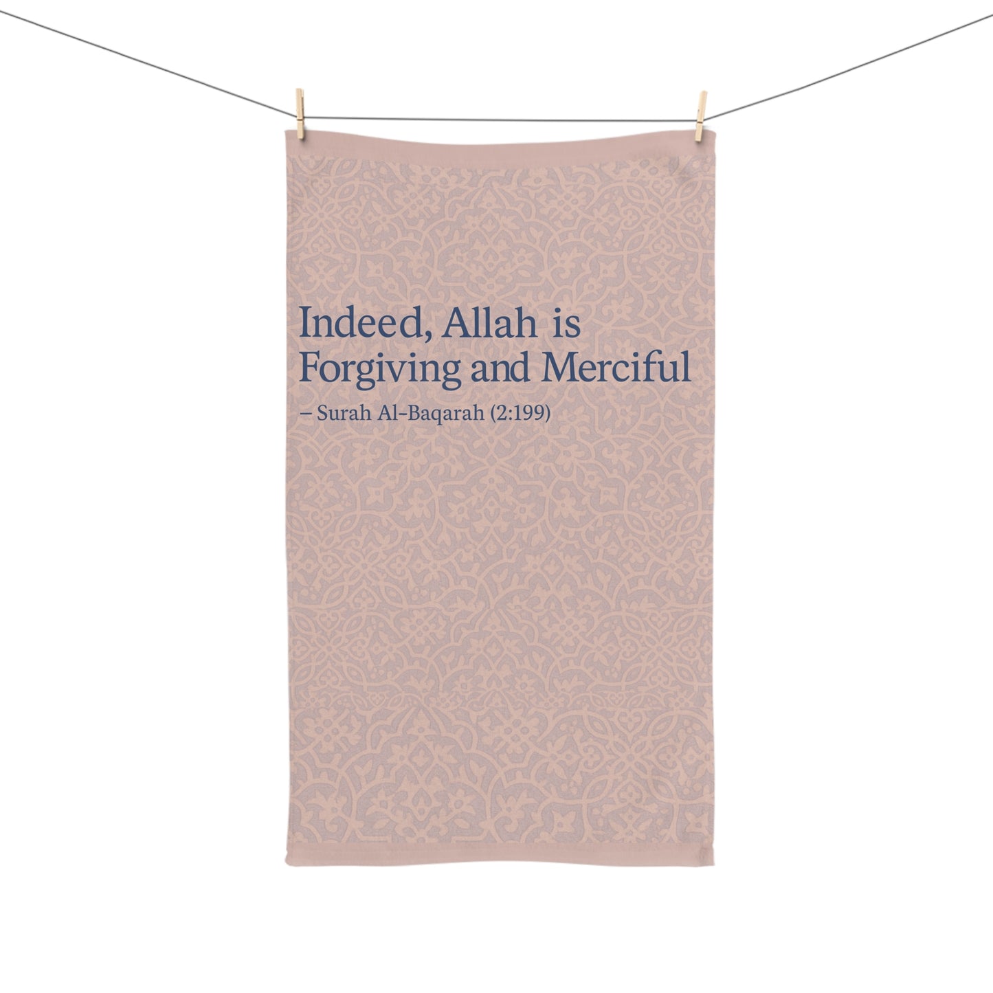 Inspirational Hand Towel with Quran Verse, Motivational Kitchen Towel, Unique Gift for Home, Faith-Based Décor, Islamic Home Essentials